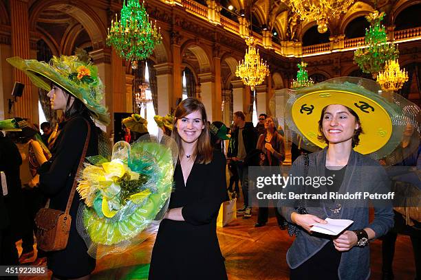 Catherinettes from Chanel attend Sainte-Catherine Celebration at Mairie de Paris on November 25, 2013 in Paris, France.