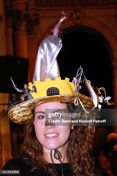 Catherinette from Stephane Rolland attends Sainte-Catherine Celebration at Mairie de Paris on November 25, 2013 in Paris, France.