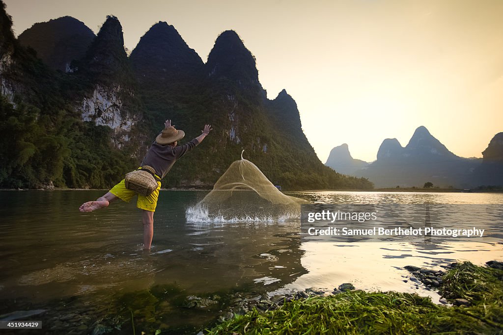 The fisherman and his net