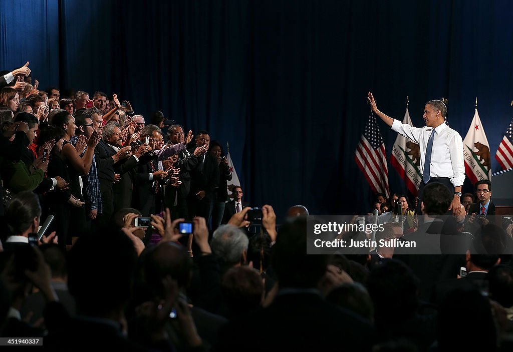 President Obama Speaks At Chinese Community Center In San Fransisco