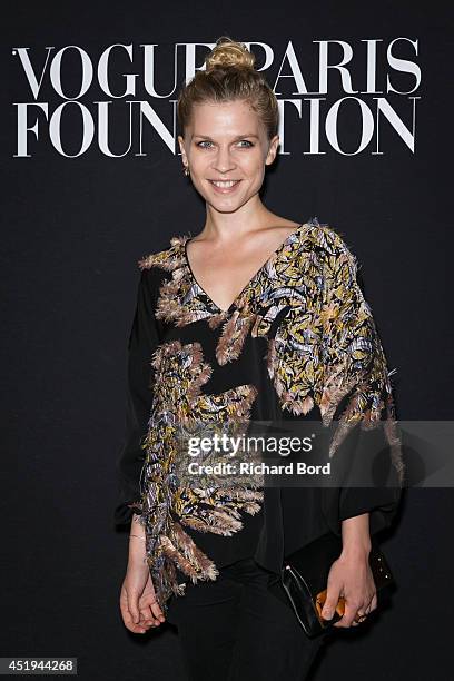 Clemence Poesy attends the Vogue Foundation Gala as part of Paris Fashion Week at Palais Galliera on July 9, 2014 in Paris, France.