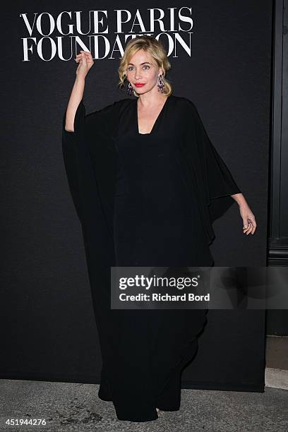 Emmanuelle Beart attends the Vogue Foundation Gala as part of Paris Fashion Week at Palais Galliera on July 9, 2014 in Paris, France.