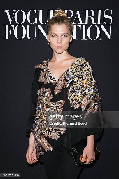 Clemence Poesy attends the Vogue Foundation Gala as part of Paris Fashion Week at Palais Galliera on July 9, 2014 in Paris, France.