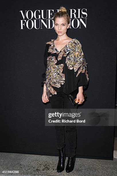 Clemence Poesy attends the Vogue Foundation Gala as part of Paris Fashion Week at Palais Galliera on July 9, 2014 in Paris, France.