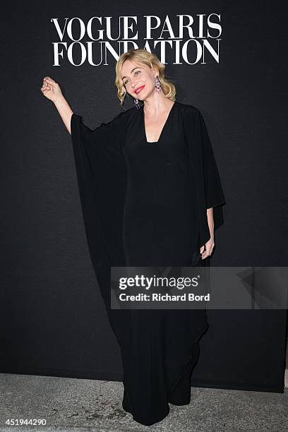 Emmanuelle Beart attends the Vogue Foundation Gala as part of Paris Fashion Week at Palais Galliera on July 9, 2014 in Paris, France.