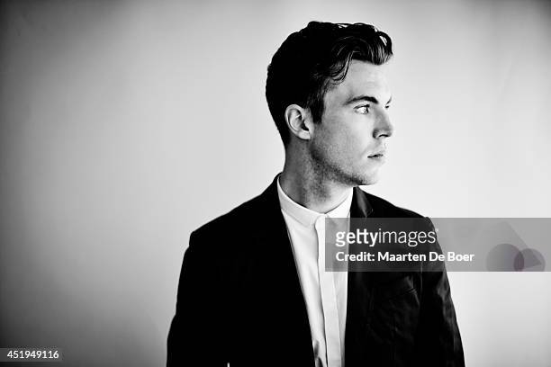 Actor Tom Hughes is photographed for the Summer Television Critics Association at the at the Beverly Hilton Hotel on July 8, 2014 in Beverly Hills,...