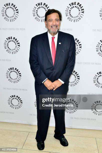 Moderator for the evening and former Governor of New Mexico Bill Richardson arrives at the Paley Center for Media Presents an evening with WGN...