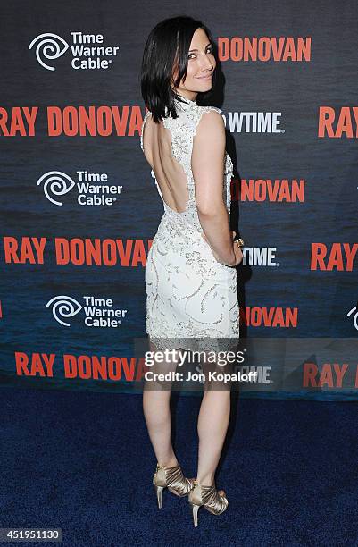 Actress Heather McComb arrives at Showtime's Original Series "Ray Donovan" Season 2 Premiere at Nobu Malibu on July 9, 2014 in Malibu, California.