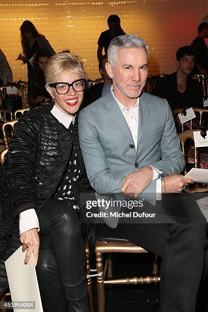 Catherine Martin and Baz Luhrmann attend the Jean Paul Gaultier show as part of Paris Fashion Week - Haute Couture Fall/Winter 2014-2015 at 325 Rue...