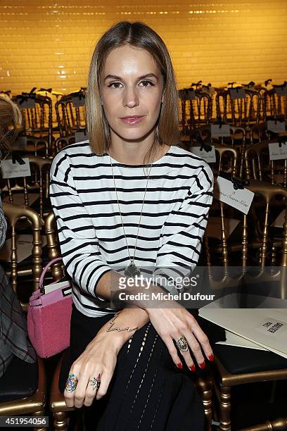 Eugenie Niarchos attends the Jean Paul Gaultier show as part of Paris Fashion Week - Haute Couture Fall/Winter 2014-2015 at 325 Rue Saint Martin on...