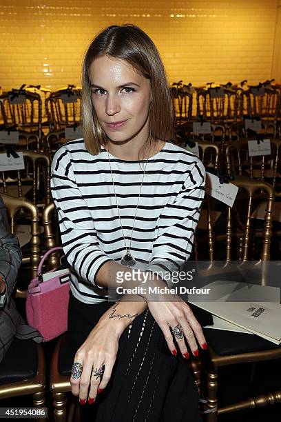 Eugenie Niarchos attends the Jean Paul Gaultier show as part of Paris Fashion Week - Haute Couture Fall/Winter 2014-2015 at 325 Rue Saint Martin on...