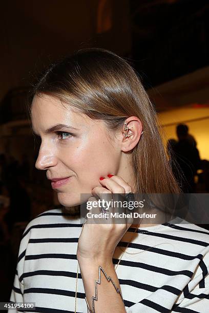 Eugenie Niarchos attends the Jean Paul Gaultier show as part of Paris Fashion Week - Haute Couture Fall/Winter 2014-2015 at 325 Rue Saint Martin on...