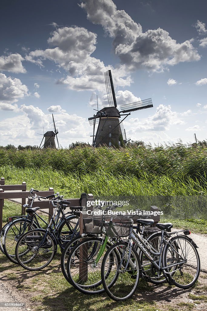 Windmill and bicycles