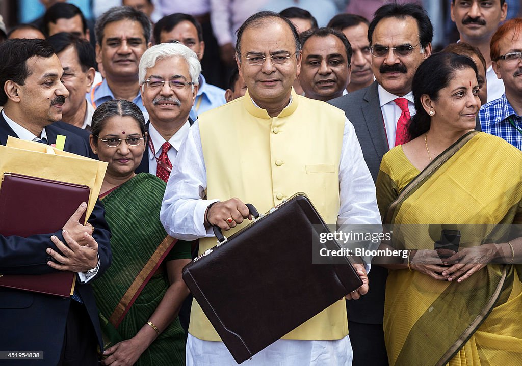 India Finance Minister Arun Jaitley Delivers Annual Budget Statement