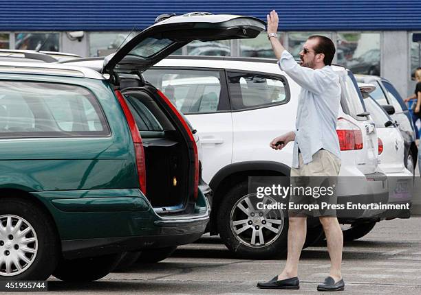 Queen Letizia of Spain's father, Jesus Ortiz is seen on June 22, 2014 in Madrid, Spain.