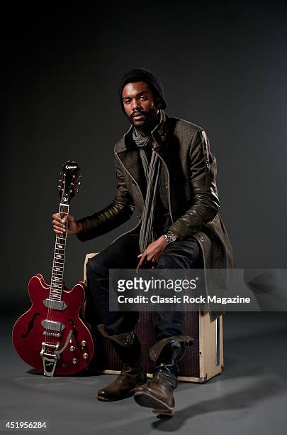 American blues-rock guitarist and vocalist Gary Clark Jr. Photographed during a portrait shoot for Classic Rock Magazine/Future via Getty Images,...