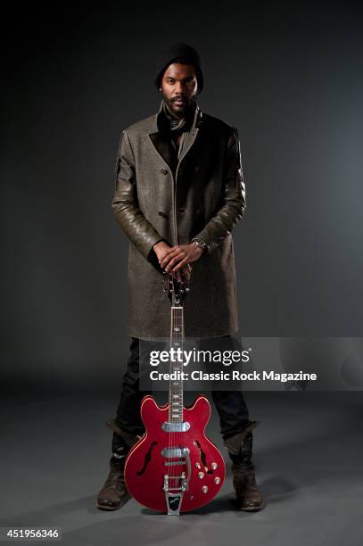 American blues-rock guitarist and vocalist Gary Clark Jr. Photographed during a portrait shoot for Classic Rock Magazine/Future via Getty Images,...