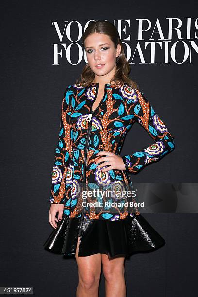 Adele Exarchopoulos attends the Vogue Foundation Gala as part of Paris Fashion Week at Palais Galliera on July 9, 2014 in Paris, France.