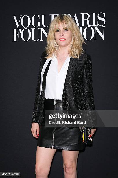 Emmanuelle Seigner attends the Vogue Foundation Gala as part of Paris Fashion Week at Palais Galliera on July 9, 2014 in Paris, France.