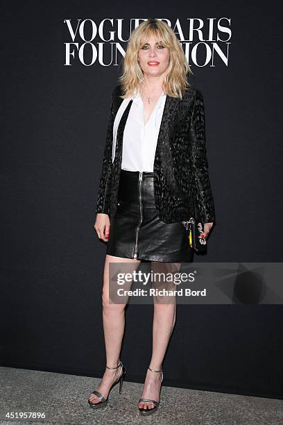 Emmanuelle Seigner attends the Vogue Foundation Gala as part of Paris Fashion Week at Palais Galliera on July 9, 2014 in Paris, France.