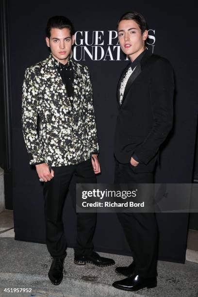 Harry and Peter Brant attend the Vogue Foundation Gala as part of Paris Fashion Week at Palais Galliera on July 9, 2014 in Paris, France.