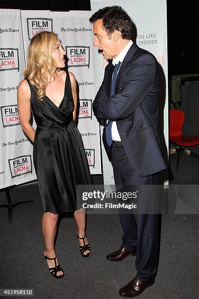 Clive Owen, Juliet Rylance attend the New York Times/Film Independent Screening Of "The Knick" at LACMA on July 9, 2014 in Los Angeles, California.