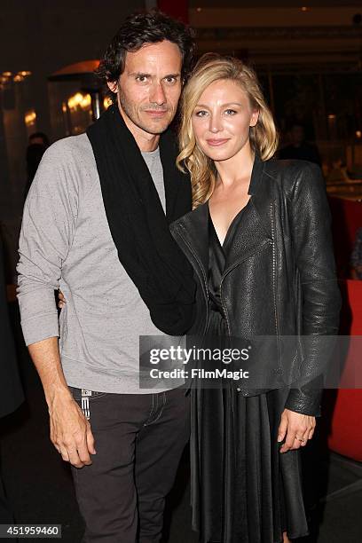 Christian Camargo and Juliet Rylance attend the New York Times/Film Independent Screening Of "The Knick" at LACMA on July 9, 2014 in Los Angeles,...