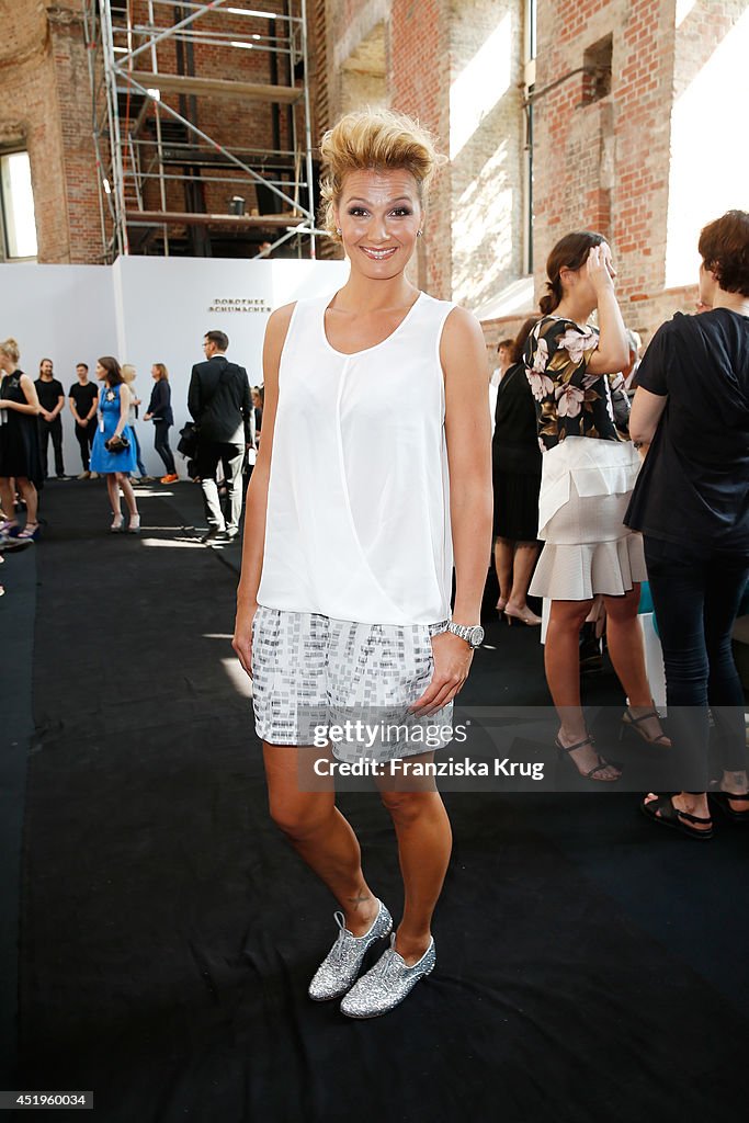 Franziska van Almsick attends the Schumacher show during the