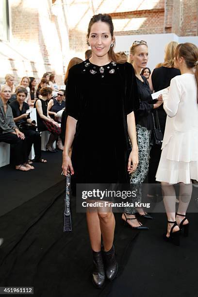 Johanna Klum attends the Schumacher show during the Mercedes-Benz Fashion Week Spring/Summer 2015 at Sankt Elisabeth Kirche on July 10, 2014 in...