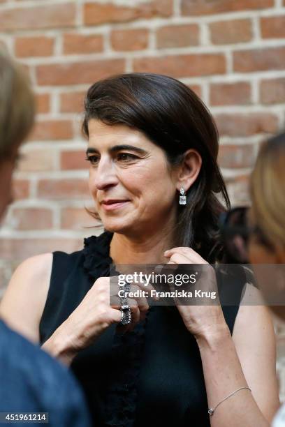 Dorothee Schumacher attends the Schumacher show during the Mercedes-Benz Fashion Week Spring/Summer 2015 at Sankt Elisabeth Kirche on July 10, 2014...