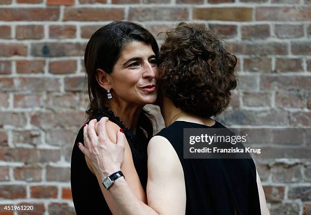 Dorothee Schumacher attends the Schumacher show during the Mercedes-Benz Fashion Week Spring/Summer 2015 at Sankt Elisabeth Kirche on July 10, 2014...