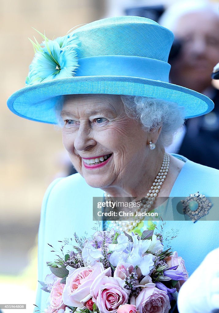 The Queen And The Duke Of Edinburgh Visits Derbyshire
