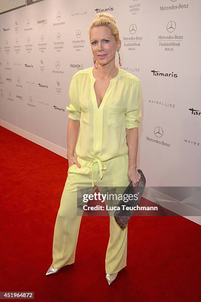 Tamara von Nayhauss attends the Laurel show during the Mercedes-Benz Fashion Week Spring/Summer 2015 at Erika Hess Eisstadion on July 10, 2014 in...