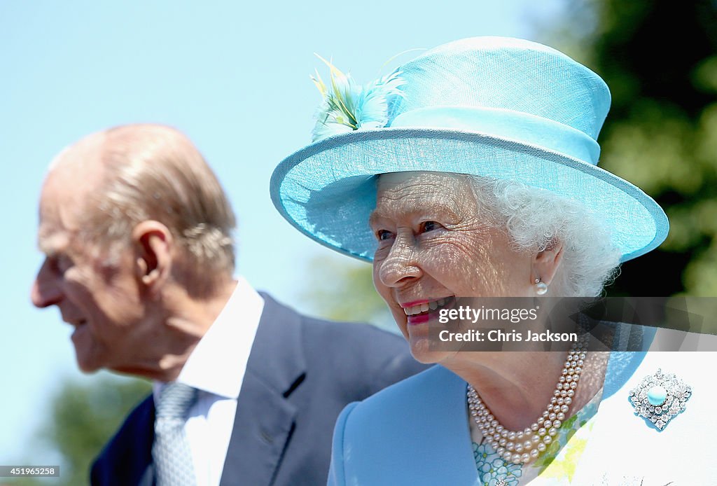 The Queen And The Duke Of Edinburgh Visits Derbyshire