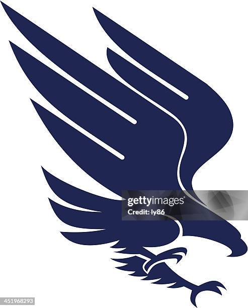 ilustrações, clipart, desenhos animados e ícones de ícone de eagle - águia americana