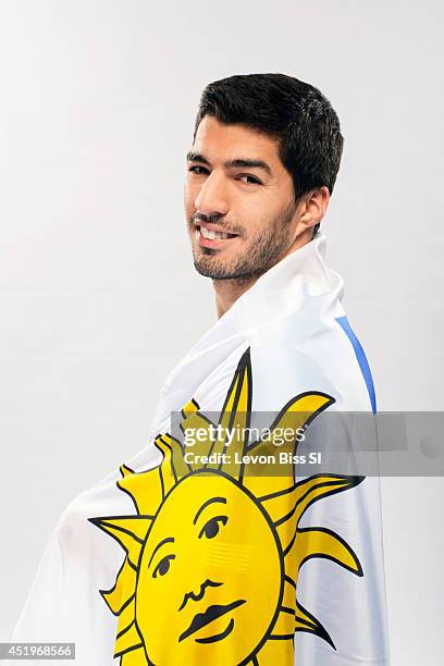 Soccer player Luis Suarez is photographed for Sports Illustrated on April 9, 2014 in London, England. CREDIT MUST READ: Levon Biss/Sports Illustrated...