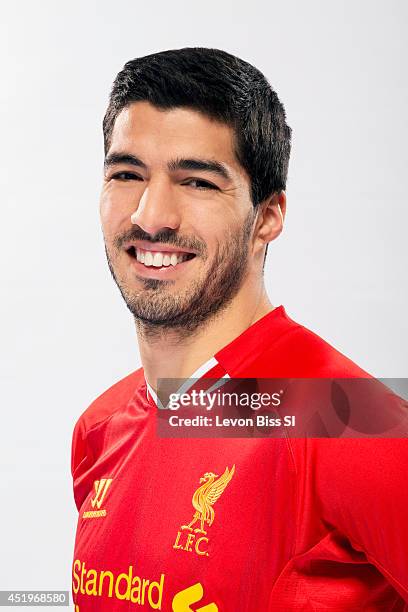 Soccer player Luis Suarez is photographed for Sports Illustrated on April 9, 2014 in London, England. CREDIT MUST READ: Levon Biss/Sports Illustrated...