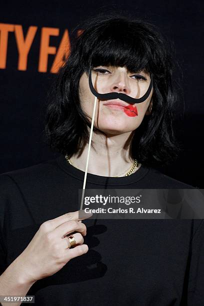 Spanish model Bimba Bose attends the "Cocktail Surrealista" by Vanity Fair Magazine at the Thyssen Museum on November 25, 2013 in Madrid, Spain.