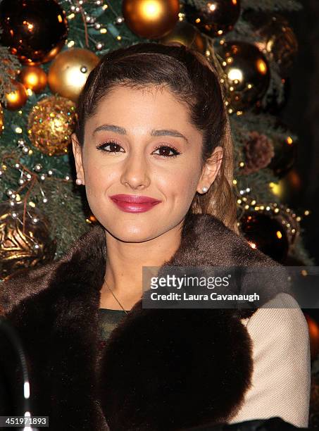 Ariana Grande visits The Empire State Building on November 25, 2013 in New York City.