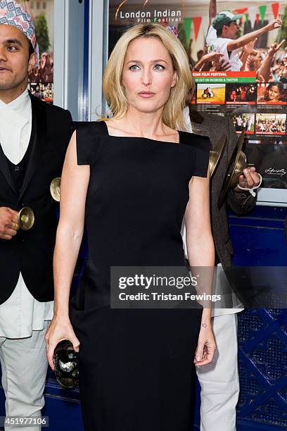 Gillian Anderson attends the opening film "Sold" for The London Indian Film Festival at Cineworld Haymarket on July 10, 2014 in London, England.