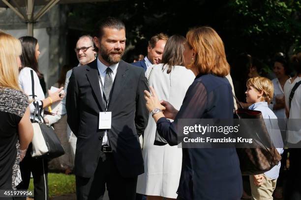 General view of the Schumacher show during the Mercedes-Benz Fashion Week Spring/Summer 2015 at Sankt Elisabeth Kirche on July 10, 2014 in Berlin,...