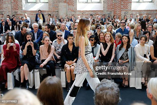 General view of the Schumacher show during the Mercedes-Benz Fashion Week Spring/Summer 2015 at Sankt Elisabeth Kirche on July 10, 2014 in Berlin,...