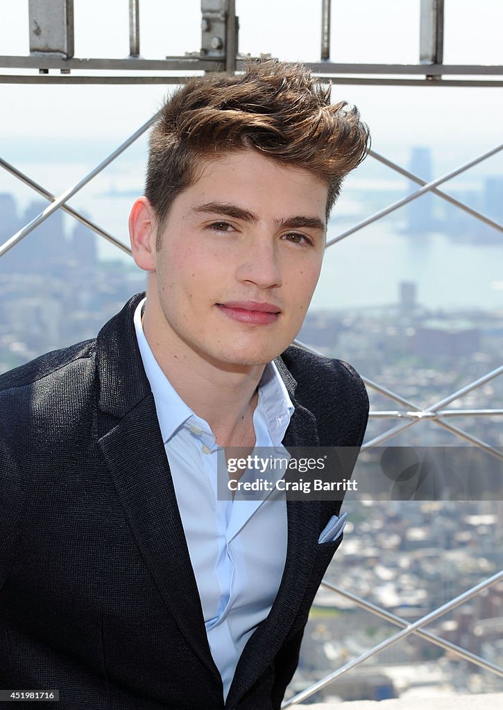 Gregg Sulkin Visits The Empire State Building