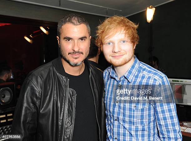 Zane Lowe and Ed Sheeran attend Beats Present: Sound Symposium on July 10, 2014 in London, England.