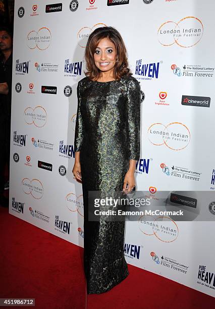 Seirah Royin attends the opening film "Sold" for THe London Indian Film Festival at Cineworld Haymarket on July 10, 2014 in London, England.