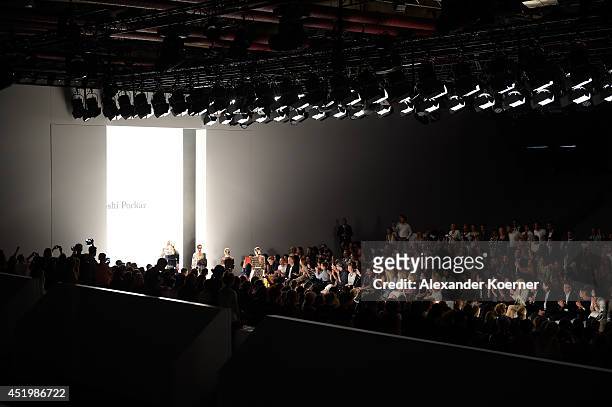 General view of the Mercedes-Benz Fashion Week Spring/Summer 2015 at Erika Hess Eisstadion on July 10, 2014 in Berlin, Germany.