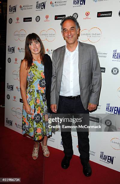 Producer Jane Charles and Director Jeffrey D. Brown attends the opening film "Sold" for THe London Indian Film Festival at Cineworld Haymarket on...