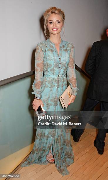 Emma Rigby attends the press night performance of "Brasil Brasileiro" at Sadler's Wells Theatre on July 10, 2014 in London, England.