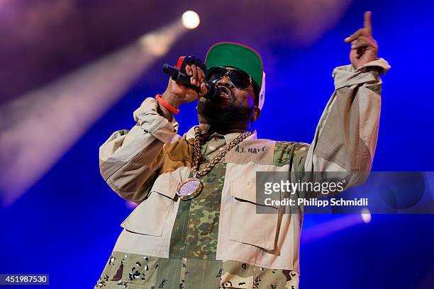 Big Boi of Outkast performs on stage at Openair Frauenfeld on July 10, 2014 in Frauenfeld, Switzerland.