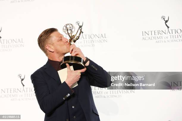 Actor Sean Bean attends the 41st International Emmy Awards at the Hilton New York on November 25, 2013 in New York City.